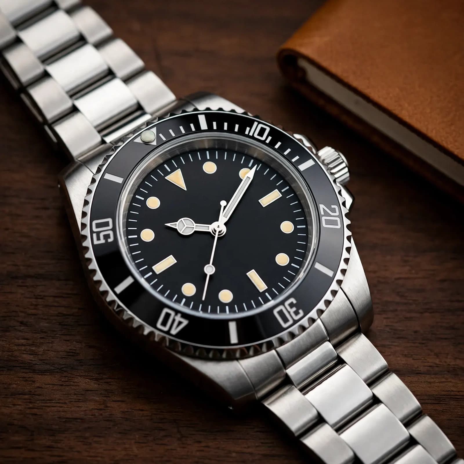 Podgląd: 40mm Steel Dive Watch